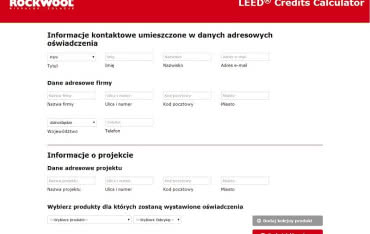 Generator Oświadczeń LEED® - ROCKWOOL wprowadza nowe narzędzie dla projektantów