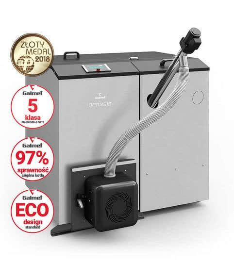 Genesis Plus KPP - ekologiczny kocioł z podajnikiem, na pellet - 5 klasa, EcoDesign 